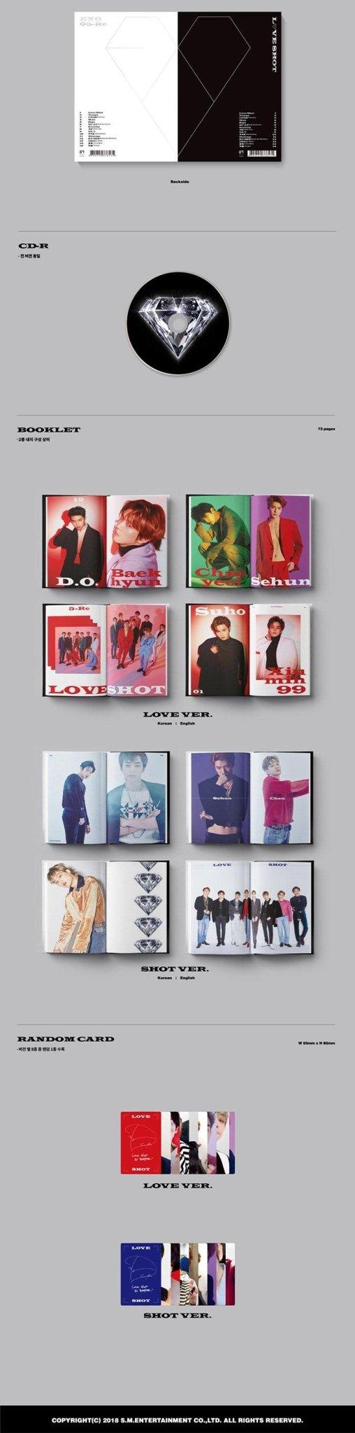 EXO - 5th Repackage Album (LOVE SHOT) LOVE VER. - K-POP WORLD (6831827058823)