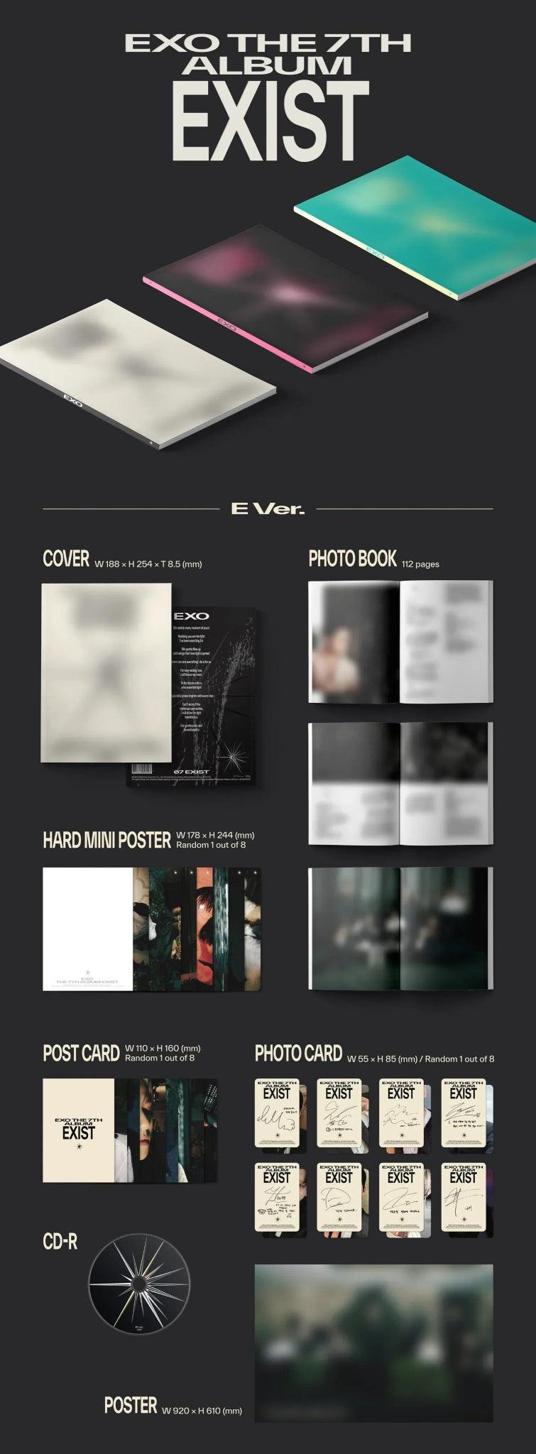 EXO - EXIST 7TH FULL ALBUM PHOTOBOOK RANDOM + MAKESTAR GIFT - K-POP WORLD (7405059473543)