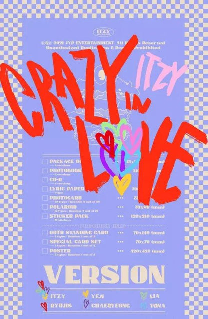 ITZY - THE 1ST ALBUM CRAZY IN LOVE (YEJI) - K-POP WORLD (6767645753479)