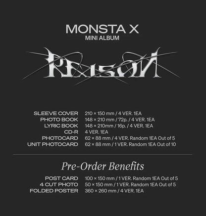 MONSTA X - REASON 12TH MINI ALBUM - K-POP WORLD (6869956624519)