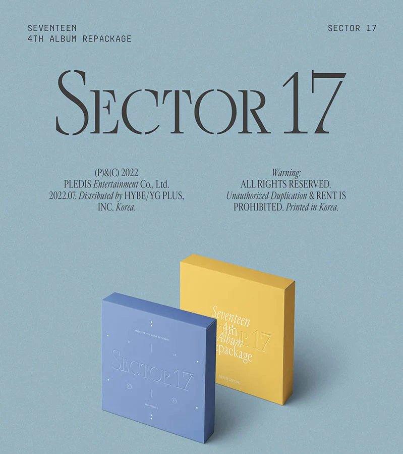 SEVENTEEN - 4TH ALBUM REPACKAGE SECTOR 17 + 3 PHOTOCARDS + POSTER - K-POP WORLD (6766576009351)