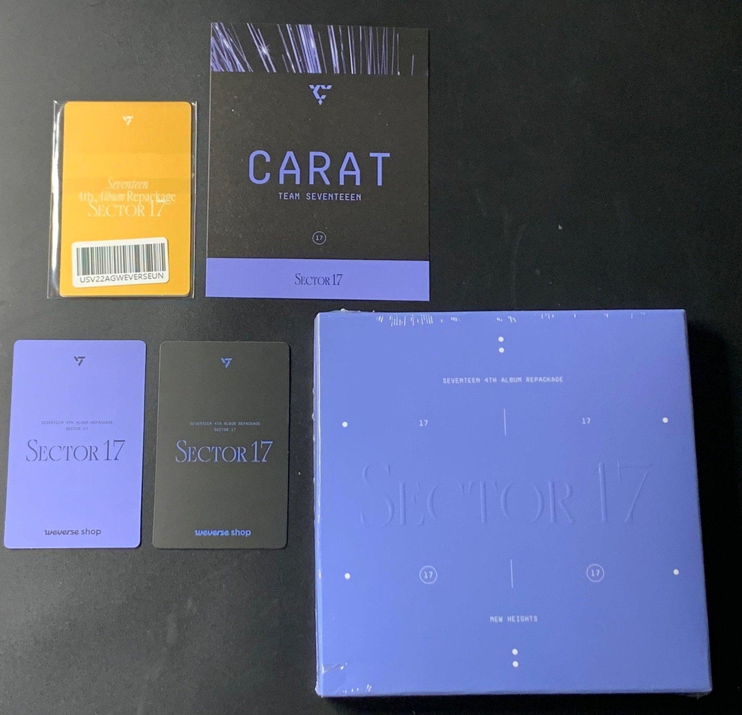 SEVENTEEN - 4TH ALBUM REPACKAGE SECTOR 17 + 3 PHOTOCARDS + POSTER - K-POP WORLD (6766576009351)