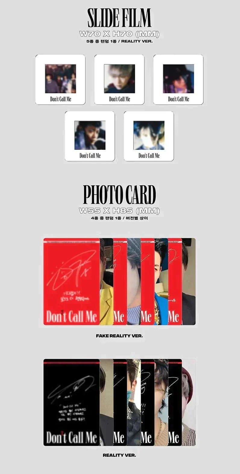 SHINee - 7TH FULL ALBUM [DON'T CALL ME] (PHOTO BOOK VER.) **REALITY VER.** - K-POP WORLD (6790864765063)