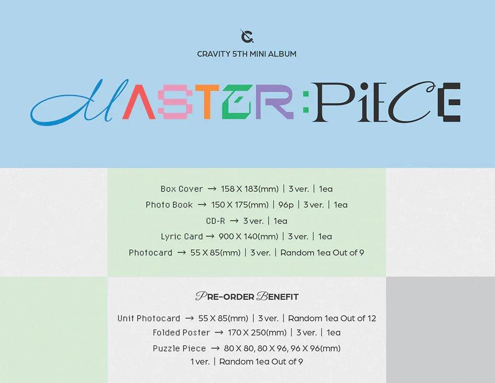 (SOBREPEDIDO) CRAVITY - MASTER PIECE 5TH MINI ALBUM - K-POP WORLD (7376839737479)