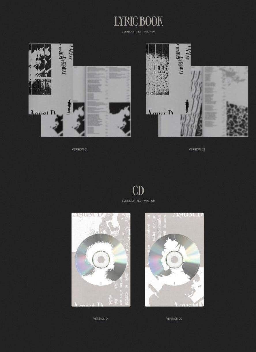 AGUST D - D-DAY ALBUM SET + WEVERSE GIFT - K-POP WORLD (7388325314695)