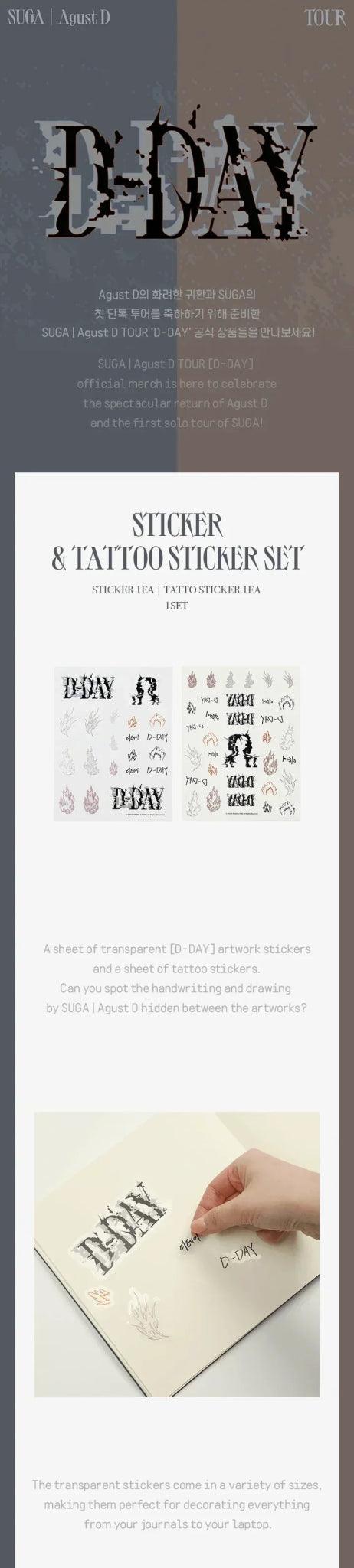 SUGA - AGUST D TOUR D-DAY OFFICIAL MD - K-POP WORLD (7395508486279)