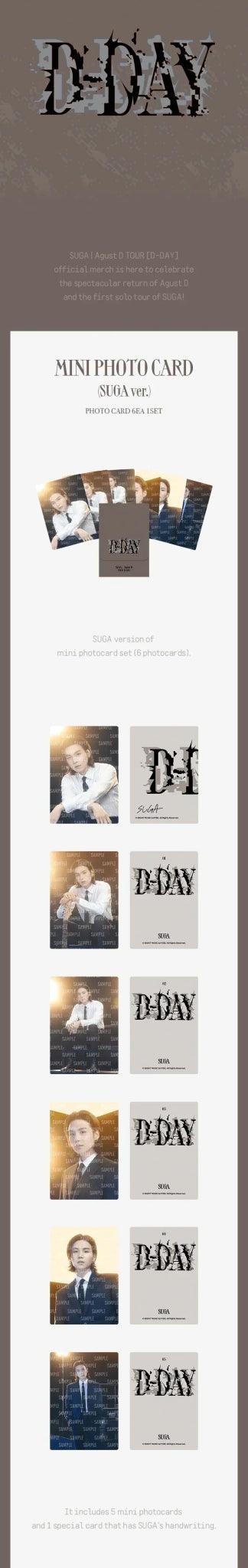 SUGA - AGUST D TOUR D-DAY OFFICIAL MD - K-POP WORLD (7395508486279)