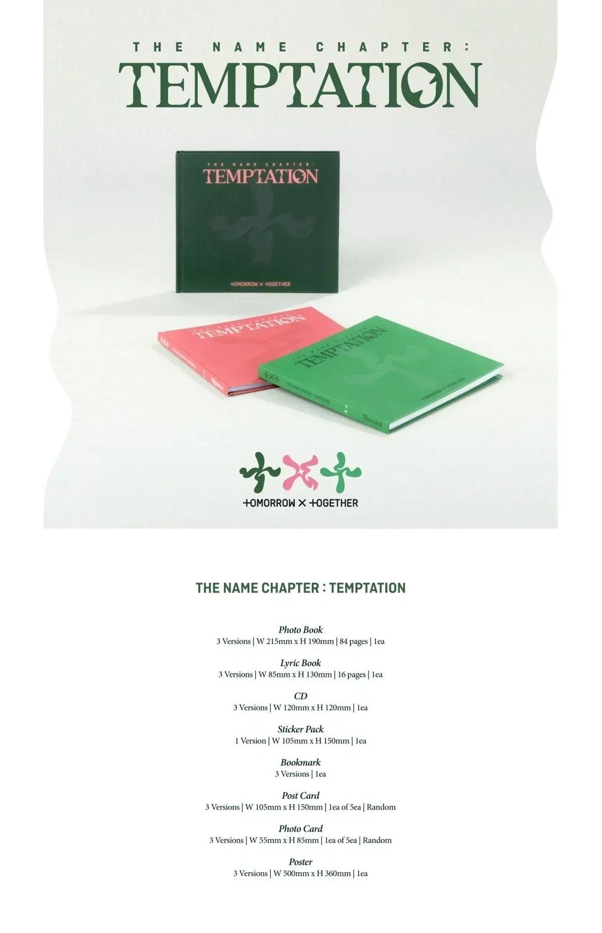 TXT - THE NAME CHAPTER TEMPTATION 5TH MINI ALBUM - K-POP WORLD (6868276674695)