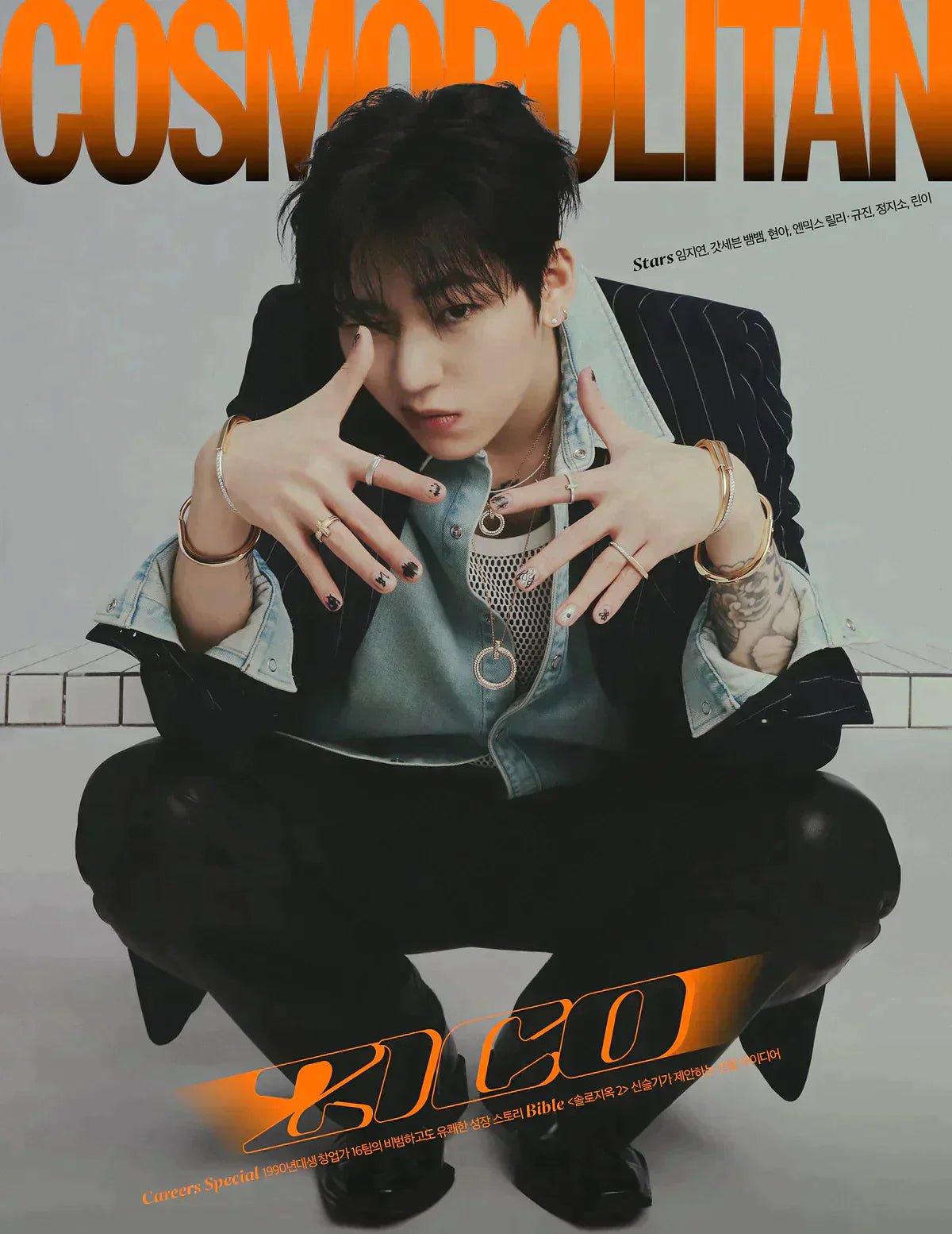 ZICO COVER COSMOPOLITAN MAGAZINE 2023 MARCH ISSUE - K-POP WORLD (7375609528455)